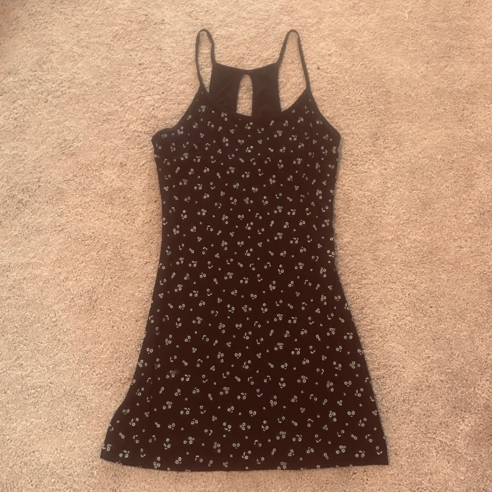 🔥 1980s Daisy Print Mini Dress